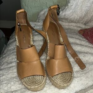 Treasure & Bond Tan Espadrille Shoes with Woven Soles